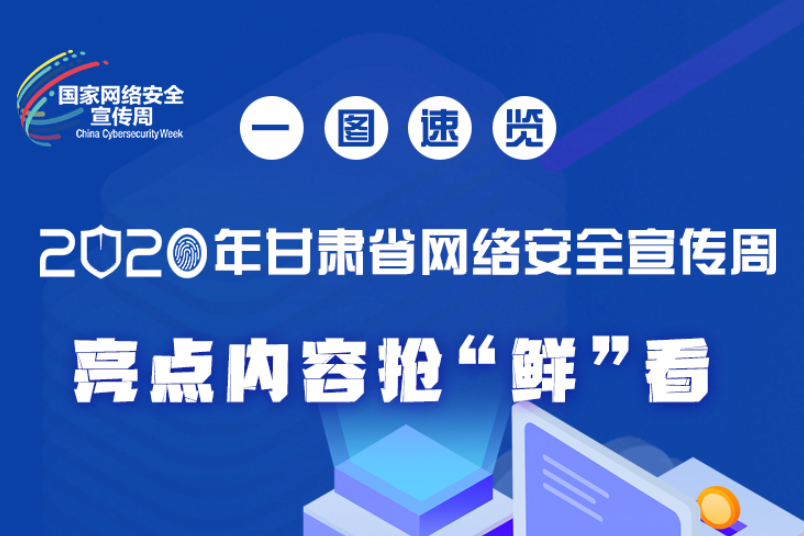 一圖速覽2020年甘肅省網(wǎng)絡安全宣傳周，亮點內(nèi)容搶“鮮”看！