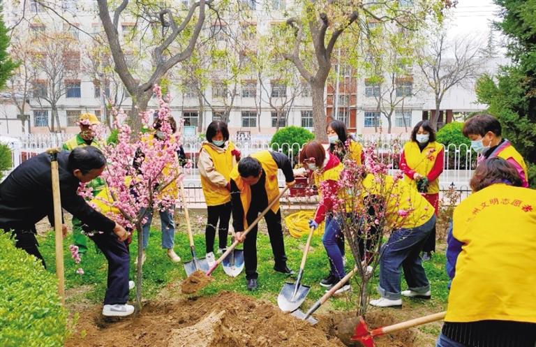 黃河風(fēng)情線大景區(qū)管委會:補植補栽黃河風(fēng)情線斑禿裸露地帶