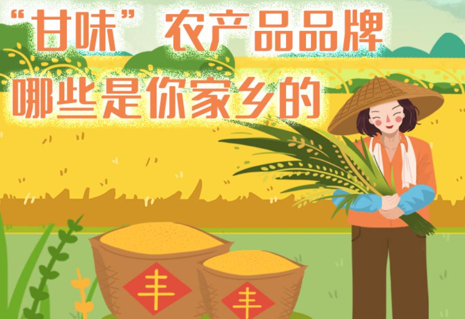 一圖帶你了解“甘味”農產品品牌 ，哪些是你家鄉的？