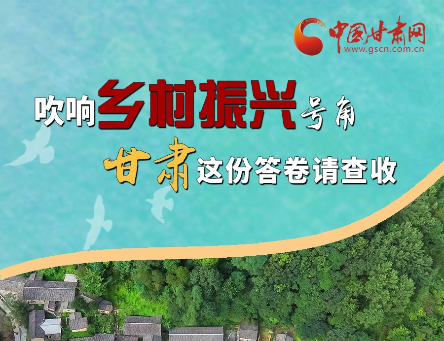圖解丨吹響鄉村振興號角 甘肅這份答卷請查收